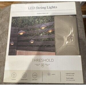 New Threshold LED String Light 10 Plug In Lights 9 Feet 10 Inches